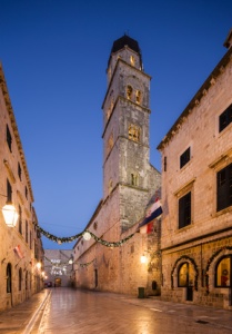 View of Stradun street in old Dubrovnik. Croatia.